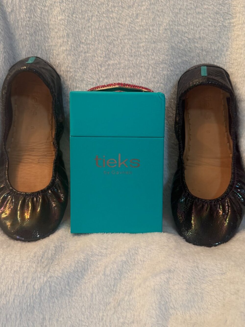 Arabian Nights Tieks size 8 with Box, Pouch/Bag and LE VD Crystal Heart Topper - Picture 3 of 17